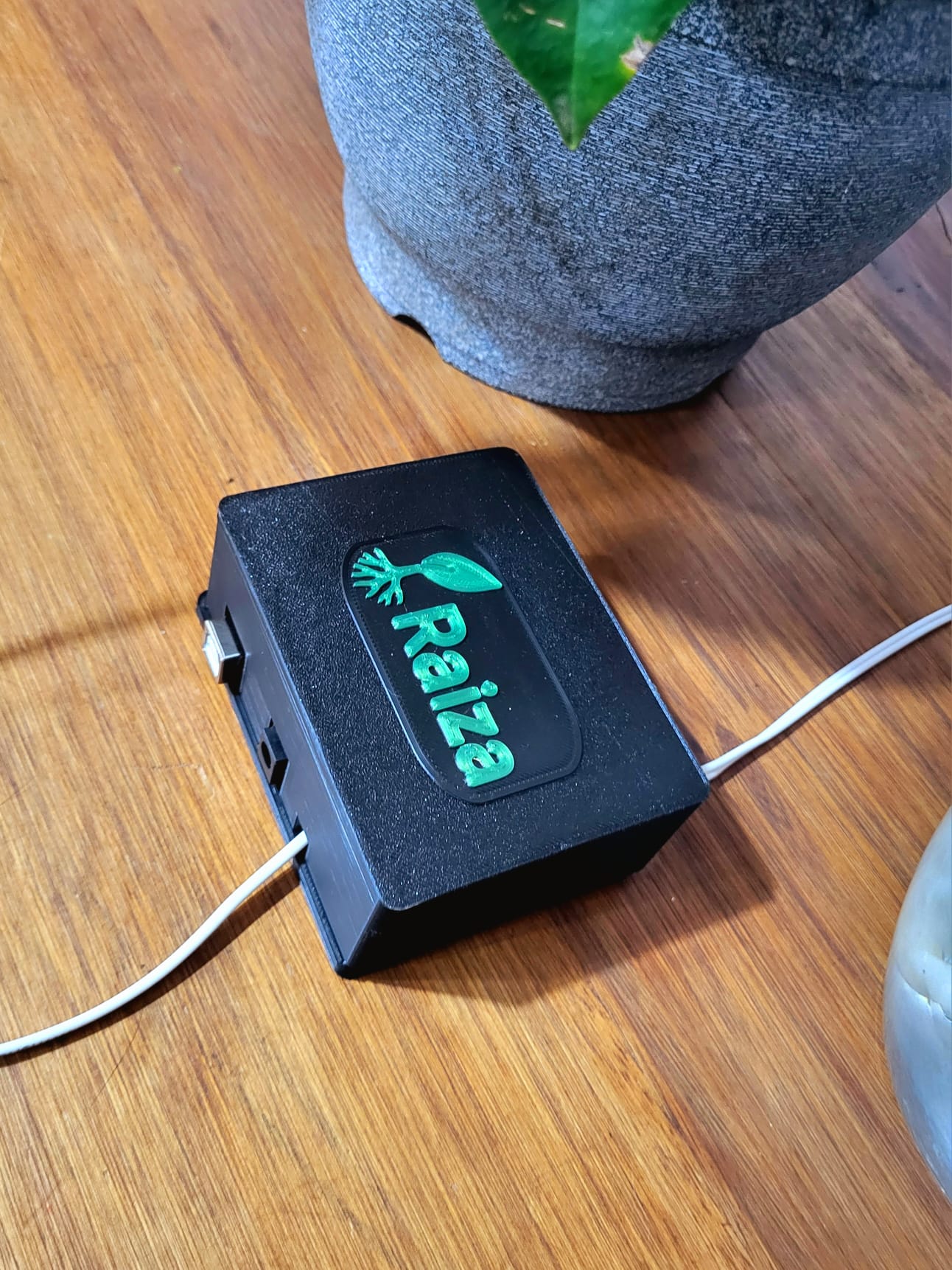 Detalle del sistema de riego automático Raiza